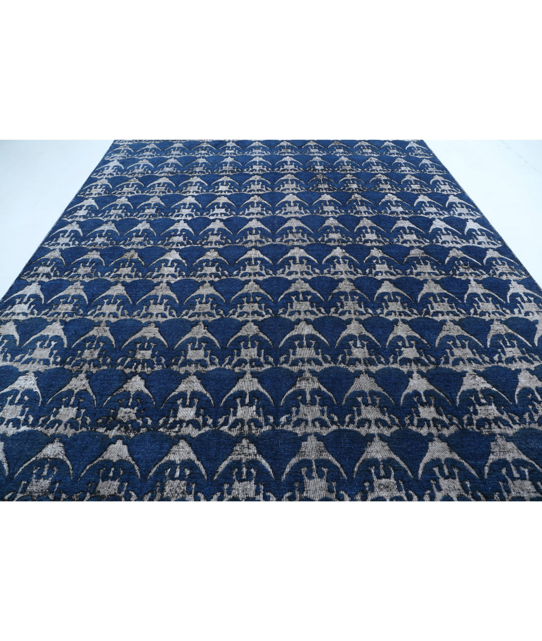 Onyx 9'7'' X 13'0'' Hand-Knotted Wool Rug 9'7'' x 13'0'' (288 X 390) / Blue / N/A