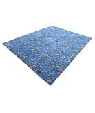 Onyx 8'0'' X 10'3'' Hand-Knotted Wool Rug 8'0'' x 10'3'' (240 X 308) / Blue / White