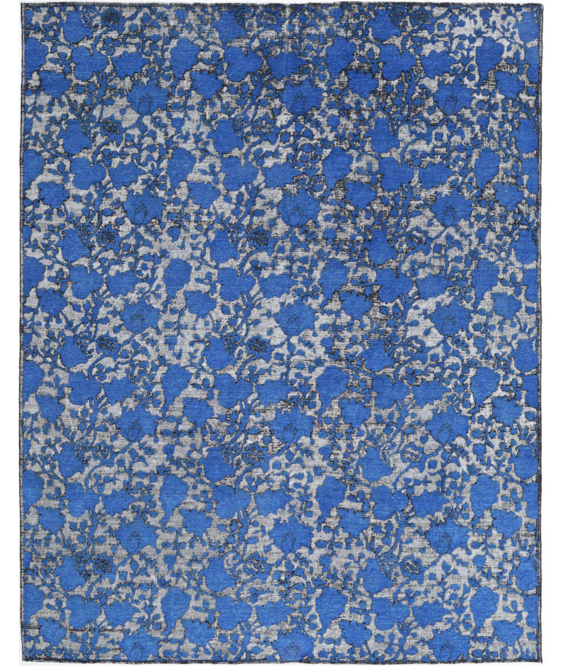 Onyx 8'0'' X 10'3'' Hand-Knotted Wool Rug 8'0'' x 10'3'' (240 X 308) / Blue / White