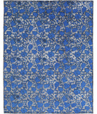 Onyx 8'0'' X 10'3'' Hand-Knotted Wool Rug 8'0'' x 10'3'' (240 X 308) / Blue / White