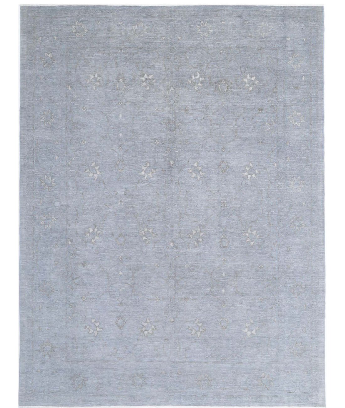 Onyx 8'11'' X 11'9'' Hand-Knotted Wool Rug 8'11'' x 11'9'' (268 X 353) / Grey / Grey