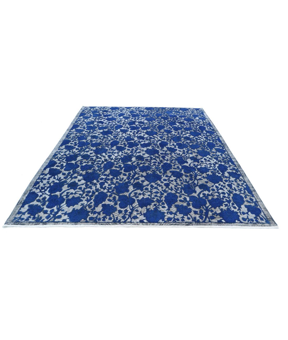 Onyx 7'11'' X 9'8'' Hand-Knotted Wool Rug 7'11'' x 9'8'' (238 X 290) / Blue / Charcoal