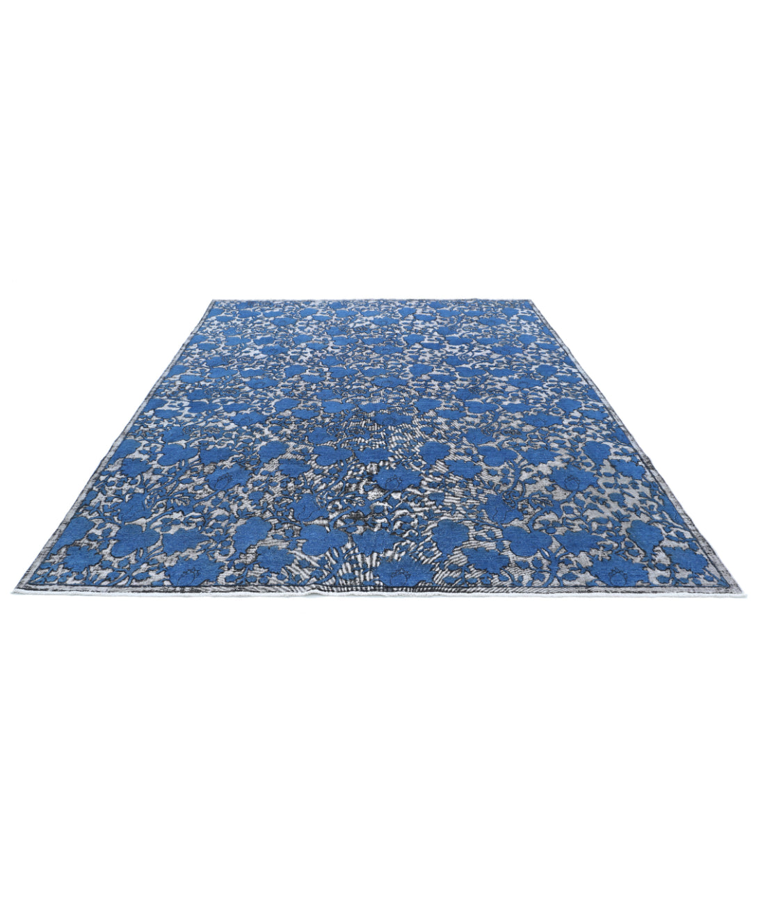 Onyx 8'1'' X 10'2'' Hand-Knotted Wool Rug 8'1'' x 10'2'' (243 X 305) / Blue / Charcoal