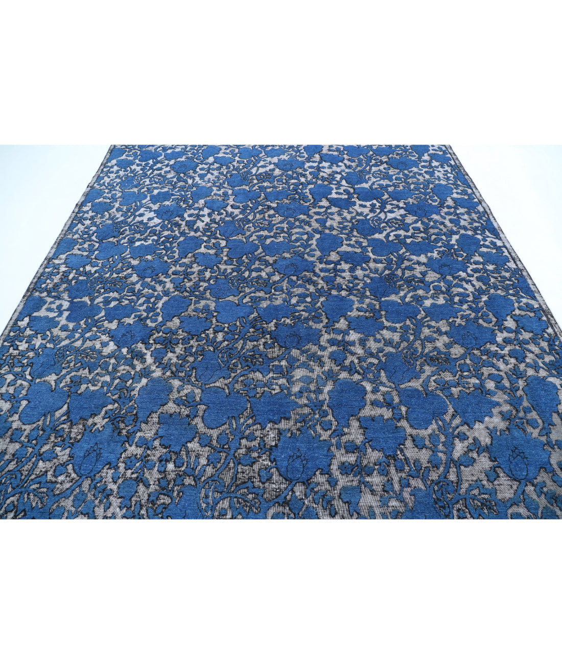 Onyx 8'1'' X 10'2'' Hand-Knotted Wool Rug 8'1'' x 10'2'' (243 X 305) / Blue / Charcoal