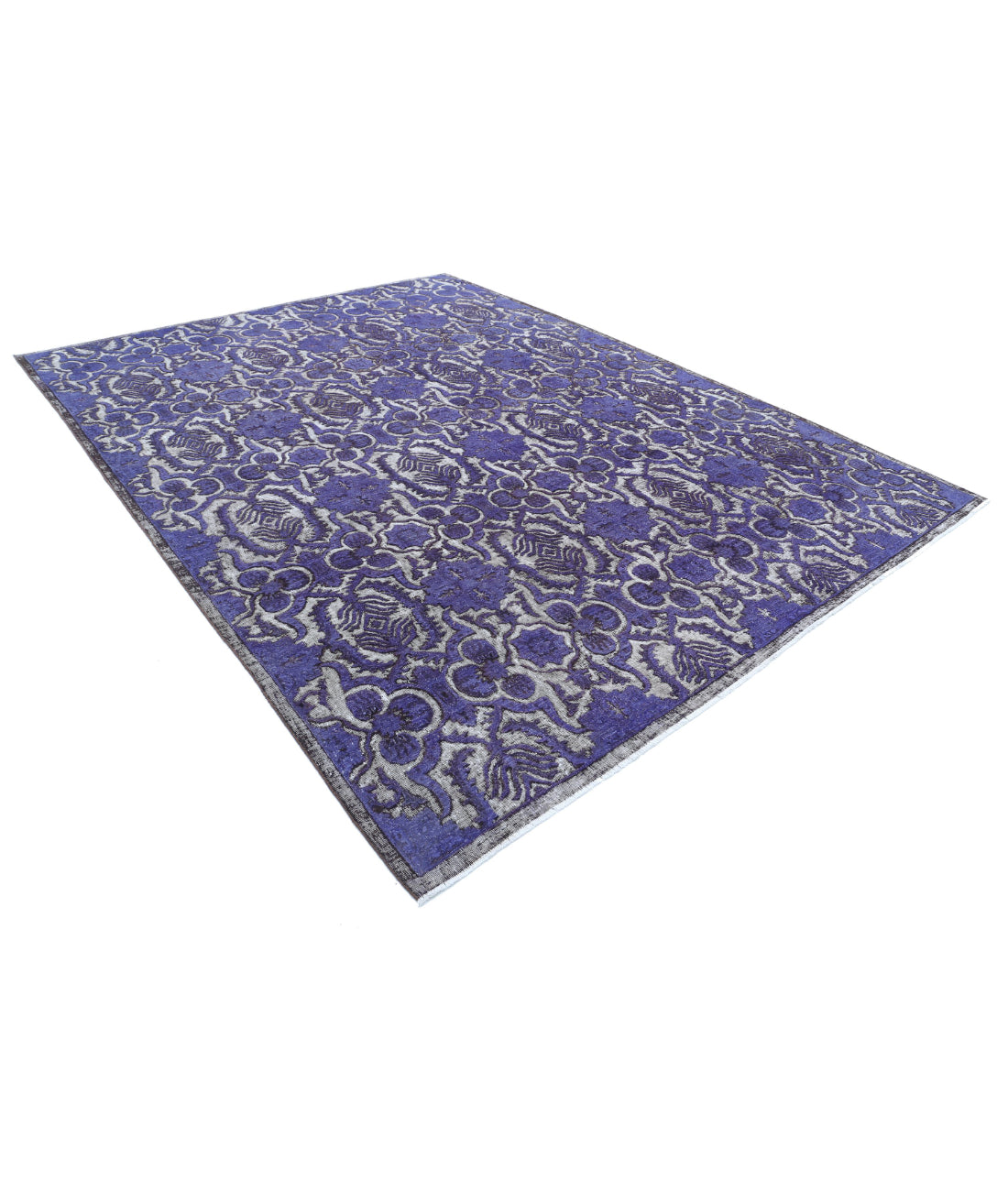 Onyx 8'9'' X 11'7'' Hand-Knotted Wool Rug 8'9'' x 11'7'' (263 X 348) / Purple / Charcoal