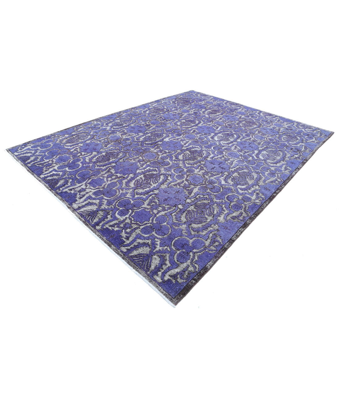 Onyx 8'9'' X 11'7'' Hand-Knotted Wool Rug 8'9'' x 11'7'' (263 X 348) / Purple / Charcoal