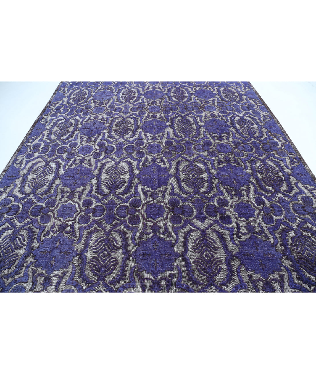 Onyx 8'9'' X 11'7'' Hand-Knotted Wool Rug 8'9'' x 11'7'' (263 X 348) / Purple / Charcoal