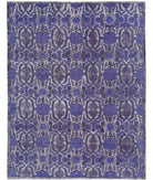 Onyx 8'9'' X 11'7'' Hand-Knotted Wool Rug 8'9'' x 11'7'' (263 X 348) / Purple / Charcoal