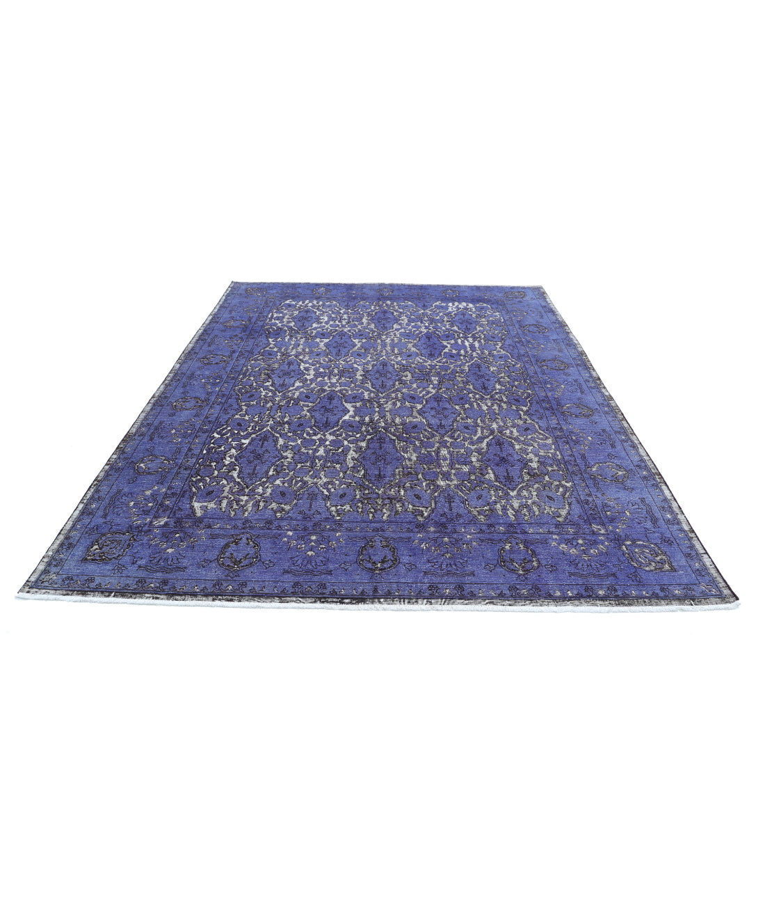 Onyx 7'10'' X 10'4'' Hand-Knotted Wool Rug 7'10'' x 10'4'' (235 X 310) / Purple / Purple