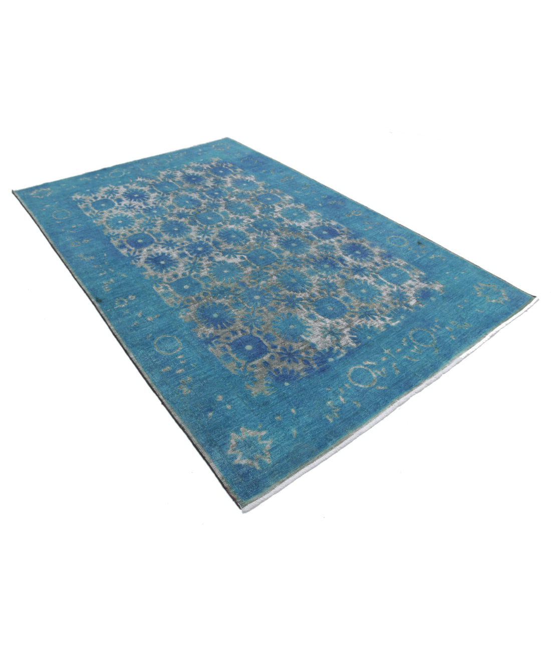 Onyx 5'10'' X 8'9'' Hand-Knotted Wool Rug 5'10'' x 8'9'' (175 X 263) / Blue / Blue