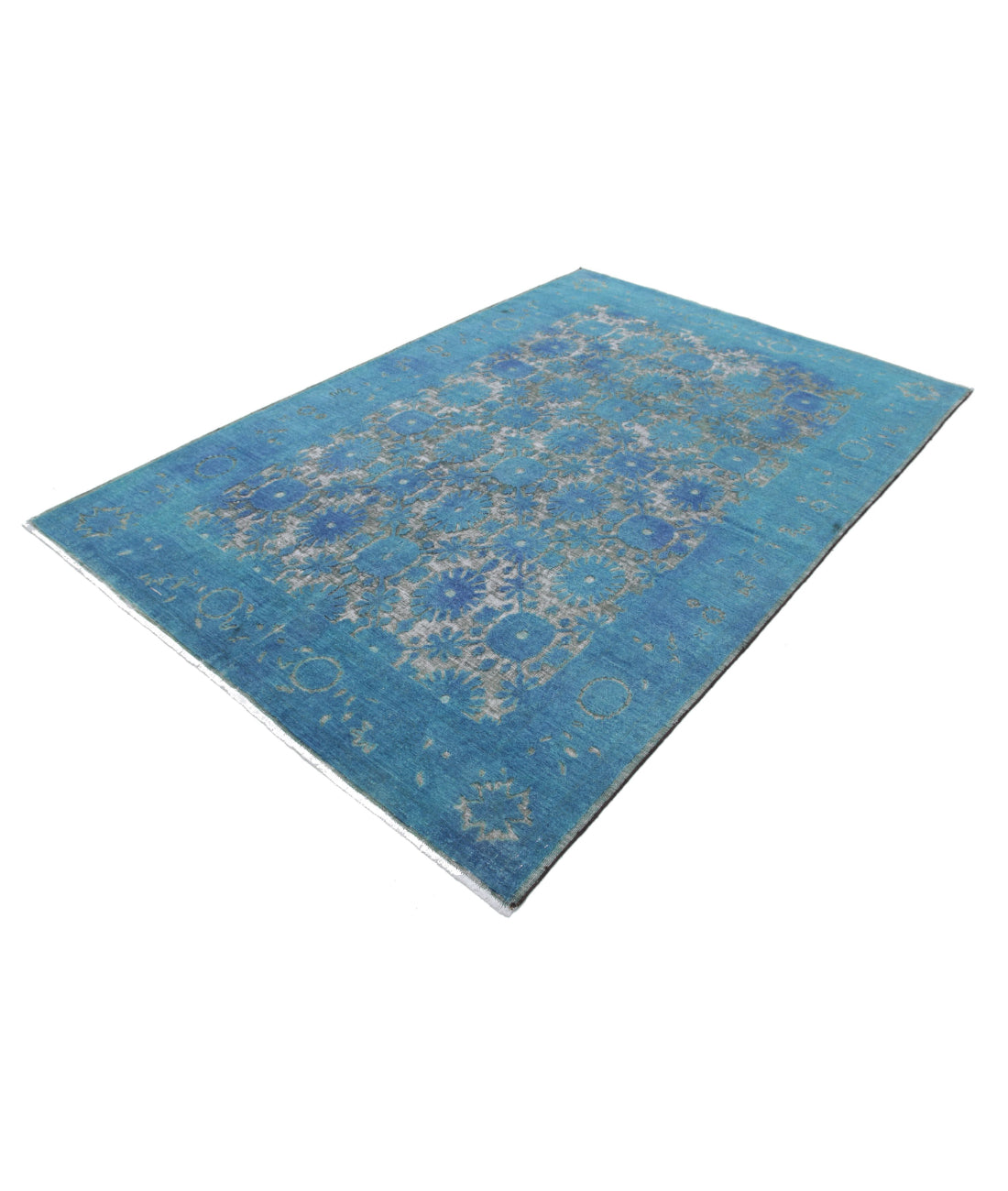 Onyx 5'10'' X 8'9'' Hand-Knotted Wool Rug 5'10'' x 8'9'' (175 X 263) / Blue / Blue