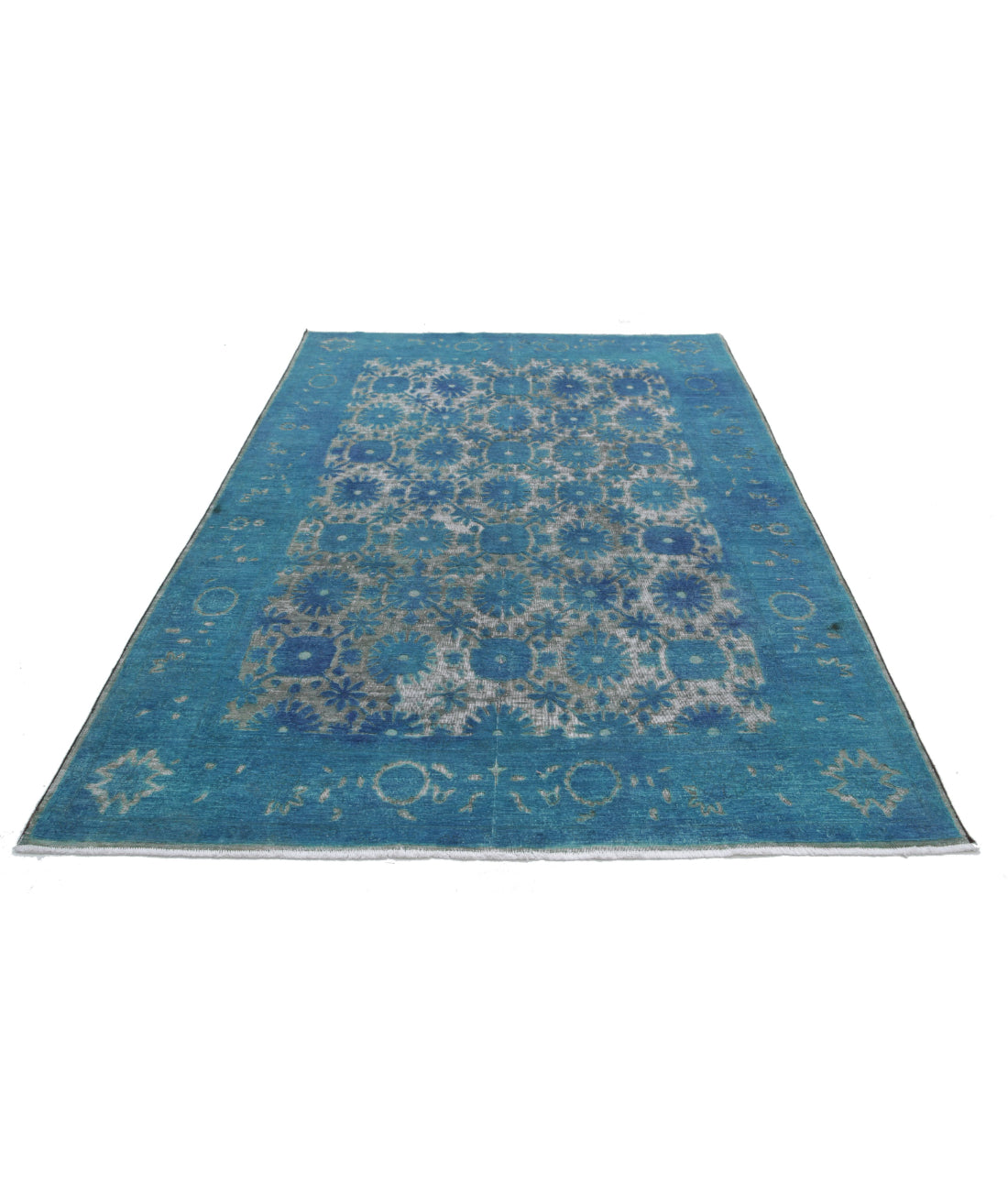 Onyx 5'10'' X 8'9'' Hand-Knotted Wool Rug 5'10'' x 8'9'' (175 X 263) / Blue / Blue