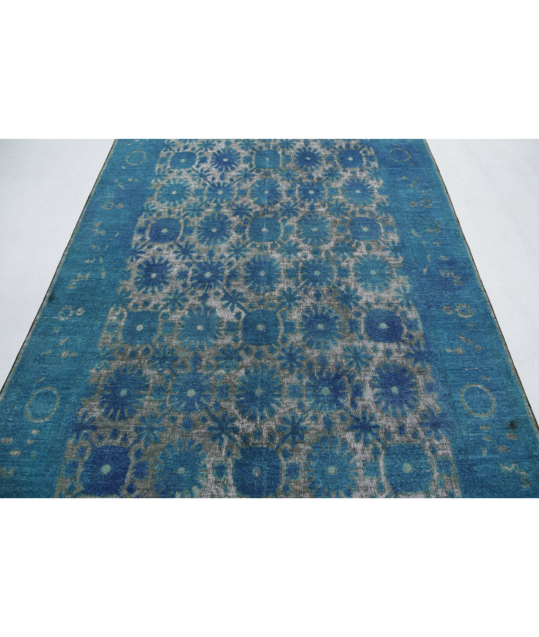 Onyx 5'10'' X 8'9'' Hand-Knotted Wool Rug 5'10'' x 8'9'' (175 X 263) / Blue / Blue