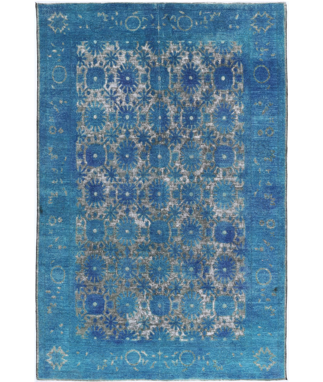 Onyx 5'10'' X 8'9'' Hand-Knotted Wool Rug 5'10'' x 8'9'' (175 X 263) / Blue / Blue