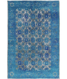 Onyx 5'10'' X 8'9'' Hand-Knotted Wool Rug 5'10'' x 8'9'' (175 X 263) / Blue / Blue