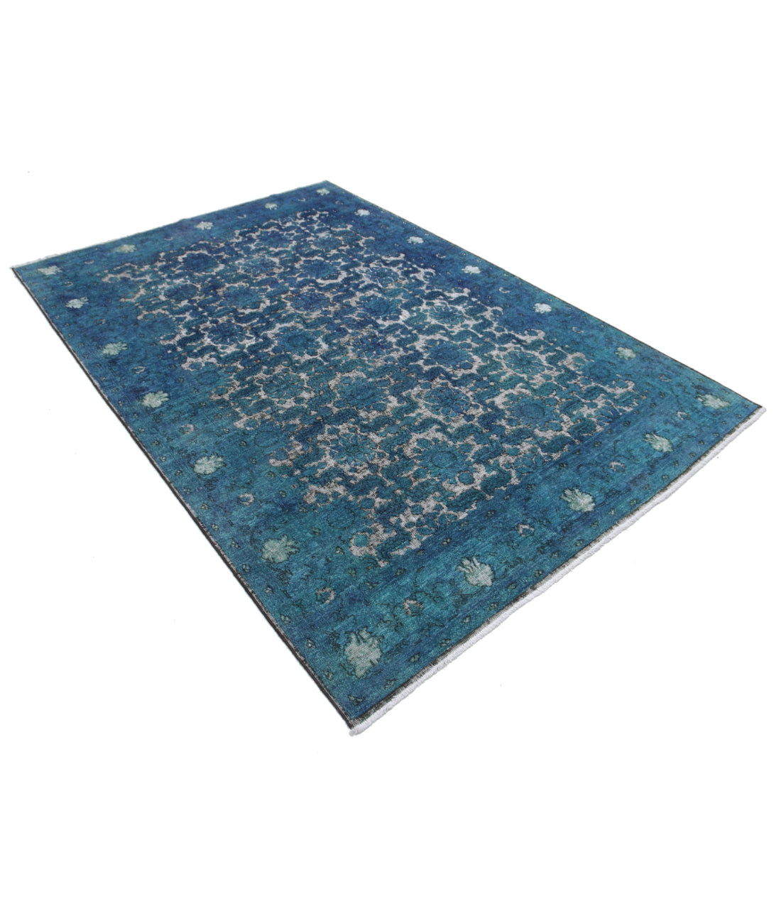 Onyx 5'9'' X 8'6'' Hand-Knotted Wool Rug 5'9'' x 8'6'' (173 X 255) / Blue / N/A