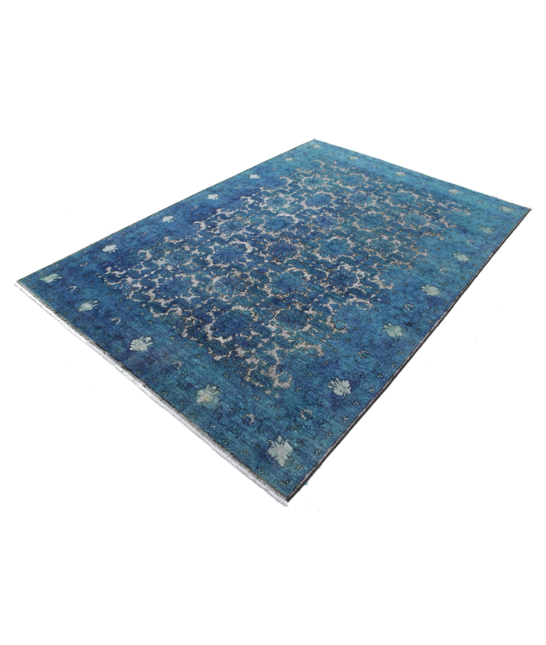 Onyx 5'9'' X 8'6'' Hand-Knotted Wool Rug 5'9'' x 8'6'' (173 X 255) / Blue / N/A