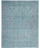 Onyx 12'0'' X 14'9'' Hand-Knotted Wool Rug 12'0'' x 14'9'' (360 X 443) / Green / Blue