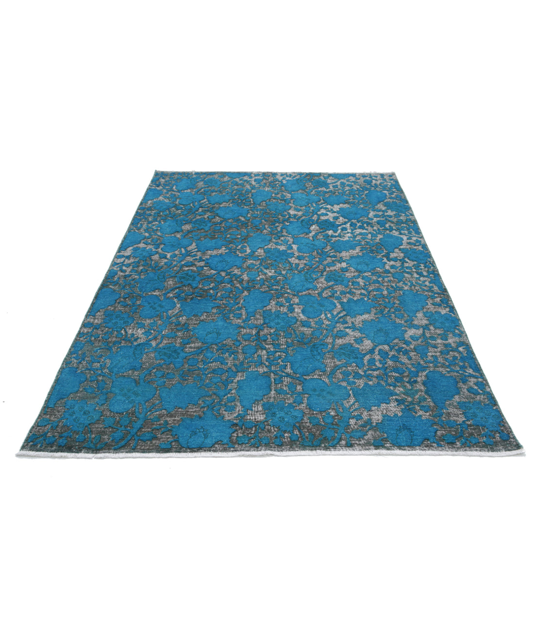 Onyx 5'0'' X 7'4'' Hand-Knotted Wool Rug 5'0'' x 7'4'' (150 X 220) / Teal / N/A