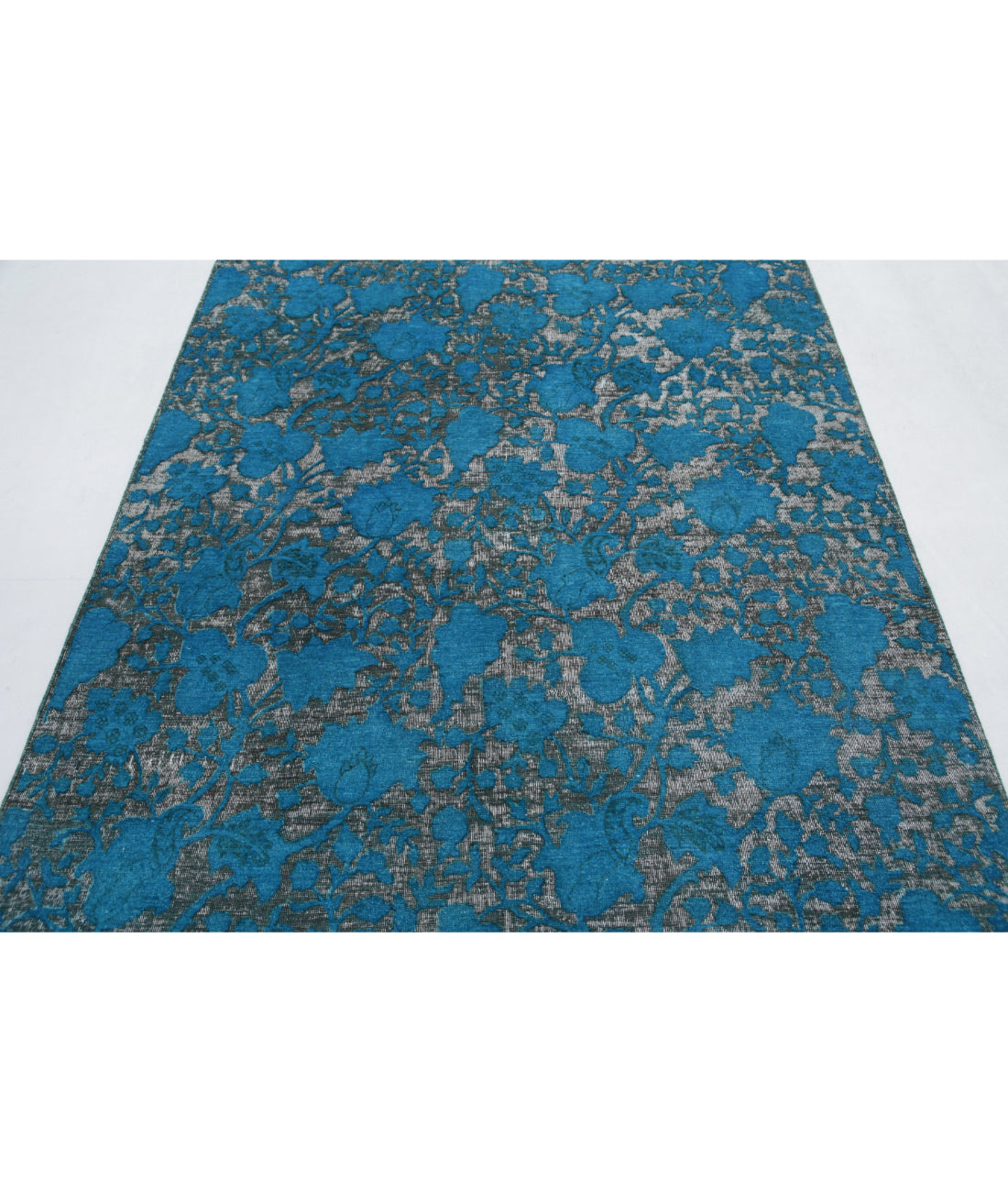 Onyx 5'0'' X 7'4'' Hand-Knotted Wool Rug 5'0'' x 7'4'' (150 X 220) / Teal / N/A