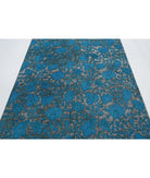 Onyx 5'0'' X 7'4'' Hand-Knotted Wool Rug 5'0'' x 7'4'' (150 X 220) / Teal / N/A