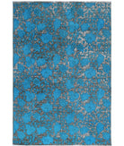 Onyx 5'0'' X 7'4'' Hand-Knotted Wool Rug 5'0'' x 7'4'' (150 X 220) / Teal / N/A