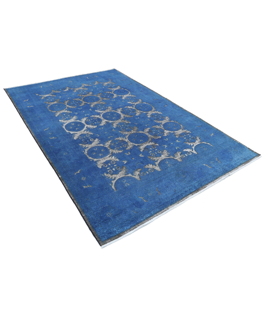 Onyx 5'10'' X 7'8'' Hand-Knotted Wool Rug 5'10'' x 7'8'' (175 X 230) / Blue / Blue