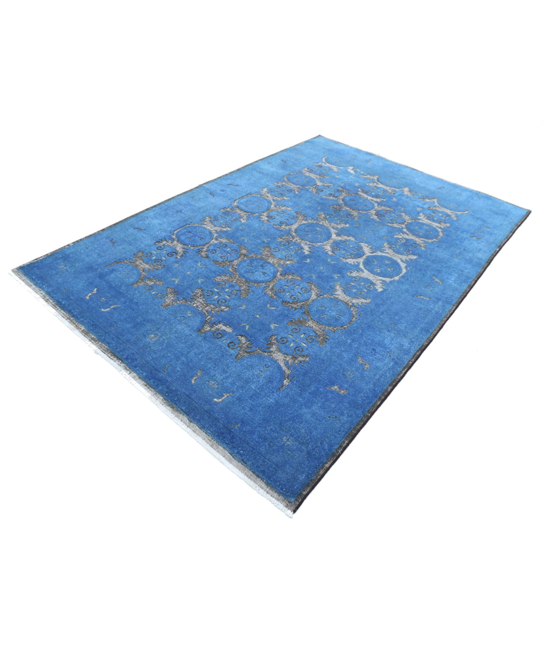 Onyx 5'10'' X 7'8'' Hand-Knotted Wool Rug 5'10'' x 7'8'' (175 X 230) / Blue / Blue