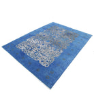 Onyx 5'11'' X 8'4'' Hand-Knotted Wool Rug 5'11'' x 8'4'' (178 X 250) / Blue / Blue