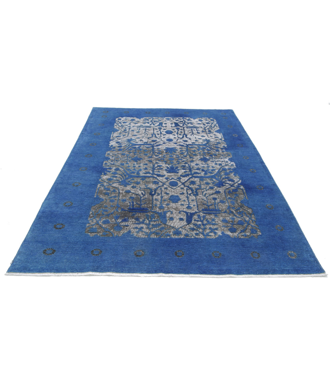 Onyx 5'11'' X 8'4'' Hand-Knotted Wool Rug 5'11'' x 8'4'' (178 X 250) / Blue / Blue