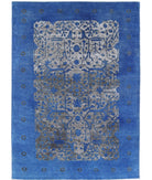 Onyx 5'11'' X 8'4'' Hand-Knotted Wool Rug 5'11'' x 8'4'' (178 X 250) / Blue / Blue