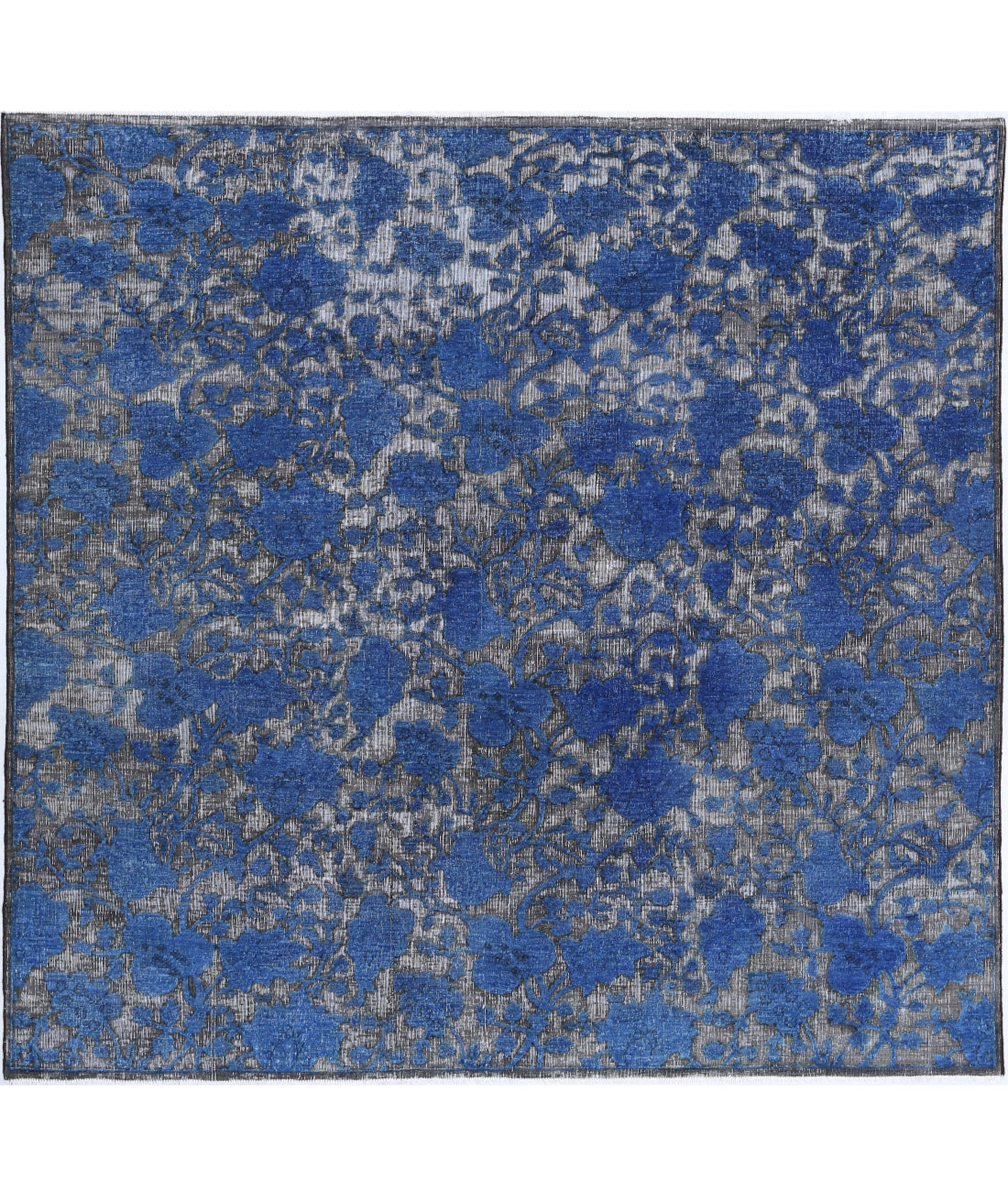 Onyx 6'5'' X 6'4'' Hand-Knotted Wool Rug 6'5'' x 6'4'' (193 X 190) / Blue / Blue