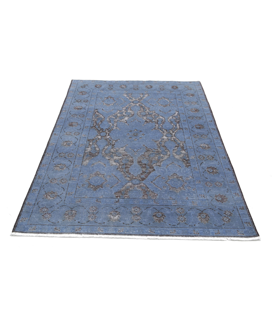 Onyx 4'1'' X 6'1'' Hand-Knotted Wool Rug 4'1'' x 6'1'' (123 X 183) / Grey / Grey