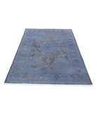 Onyx 4'1'' X 6'1'' Hand-Knotted Wool Rug 4'1'' x 6'1'' (123 X 183) / Grey / Grey