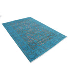 Onyx 5'10'' X 8'3'' Hand-Knotted Wool Rug 5'10'' x 8'3'' (175 X 248) / Teal / N/A