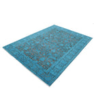 Onyx 5'10'' X 8'3'' Hand-Knotted Wool Rug 5'10'' x 8'3'' (175 X 248) / Teal / N/A