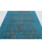 Onyx 5'10'' X 8'3'' Hand-Knotted Wool Rug 5'10'' x 8'3'' (175 X 248) / Teal / N/A