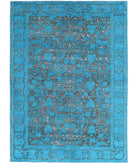 Onyx 5'10'' X 8'3'' Hand-Knotted Wool Rug 5'10'' x 8'3'' (175 X 248) / Teal / N/A