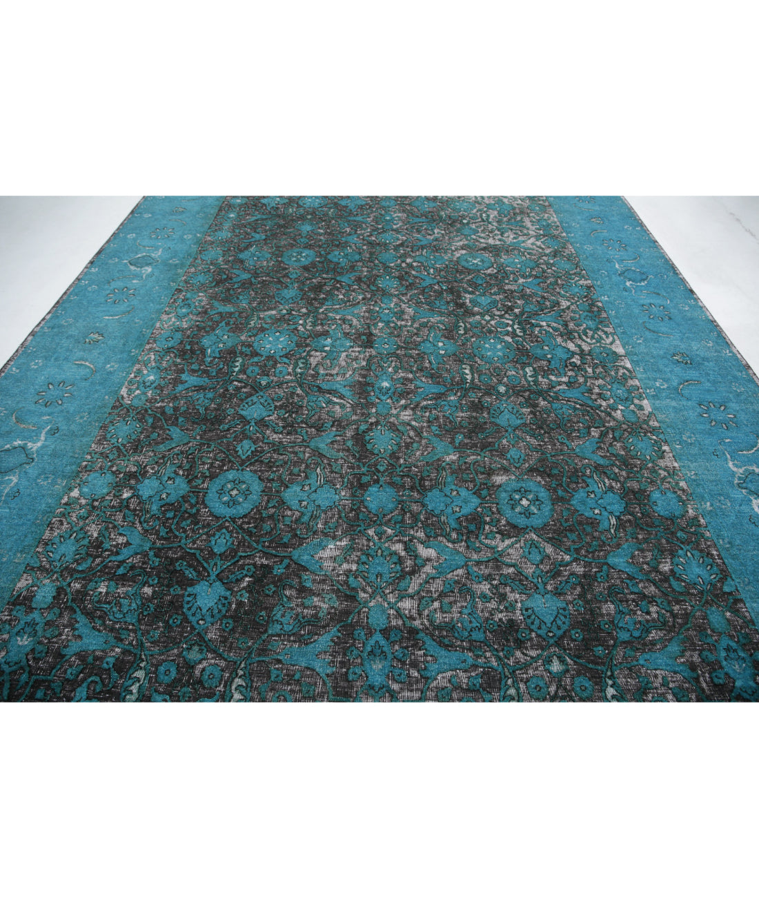 Onyx 9'11'' X 14'10'' Hand-Knotted Wool Rug 9'11'' x 14'10'' (298 X 445) / Teal / N/A