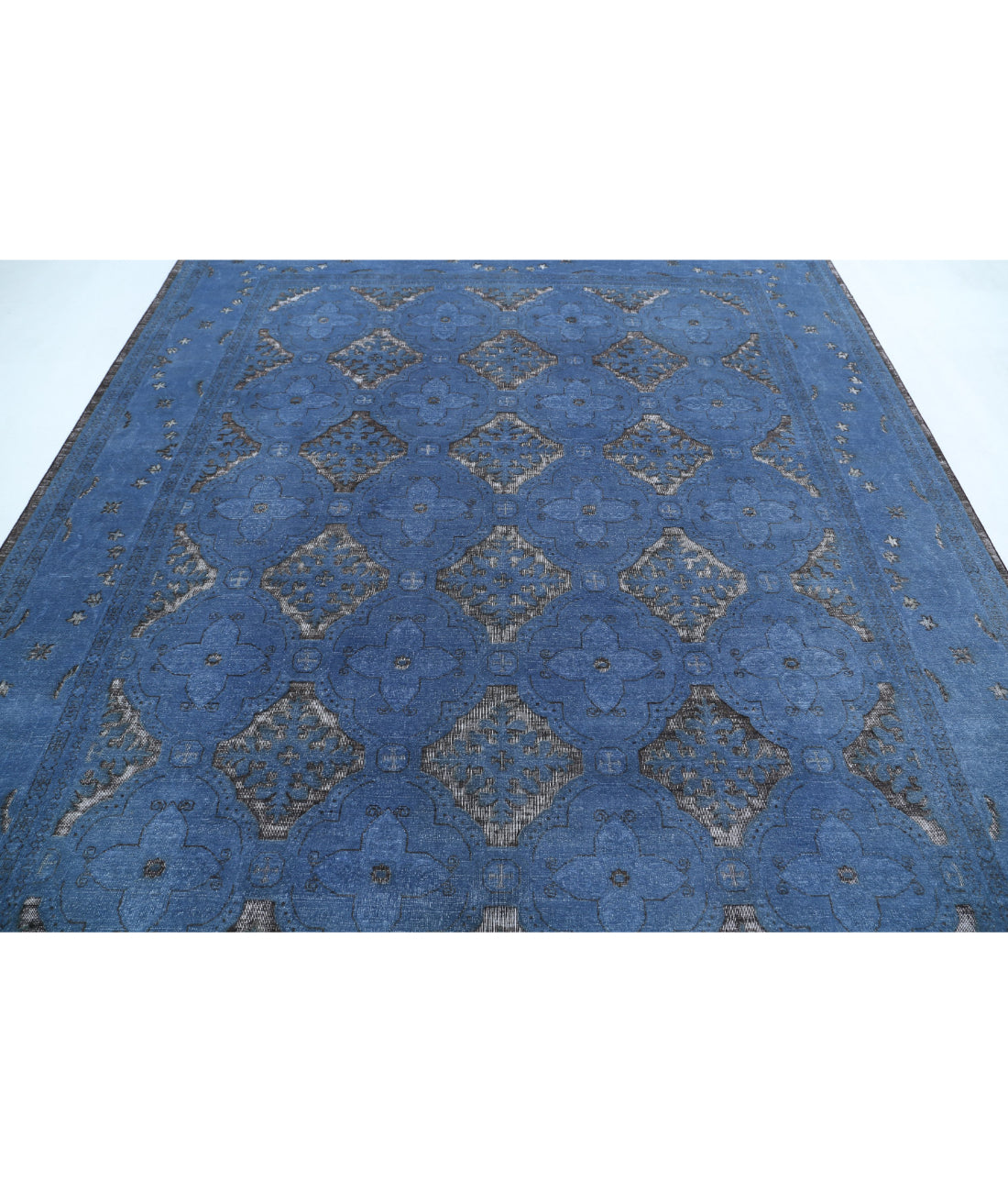 Onyx 8'1'' X 9'9'' Hand-Knotted Wool Rug 8'1'' x 9'9'' (243 X 293) / Blue / Blue