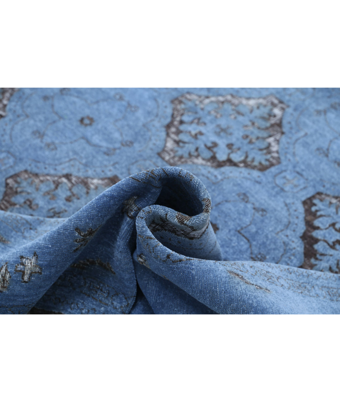 Onyx 8'1'' X 9'9'' Hand-Knotted Wool Rug 8'1'' x 9'9'' (243 X 293) / Blue / Blue