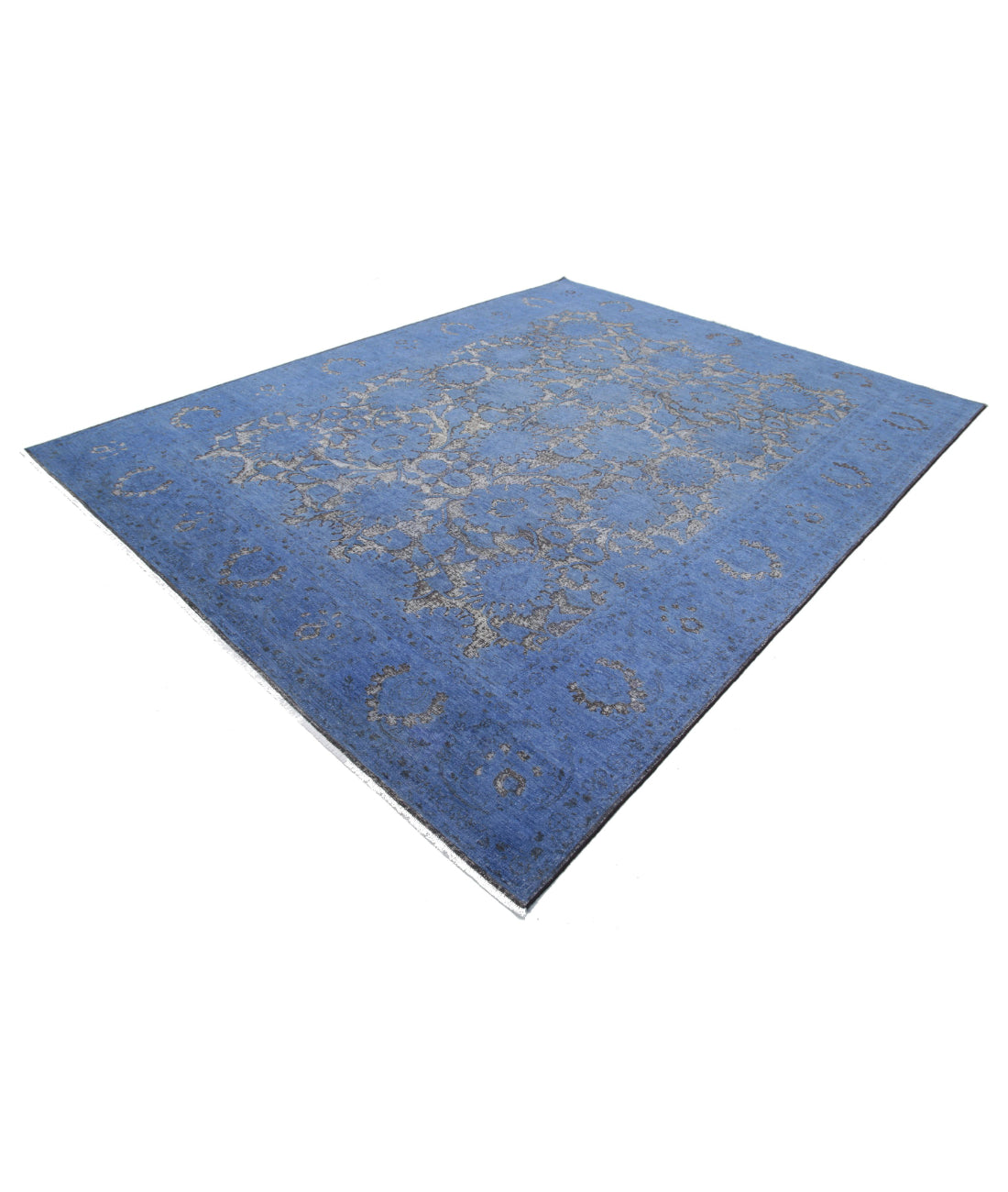 Onyx 8'8'' X 11'3'' Hand-Knotted Wool Rug 8'8'' x 11'3'' (260 X 338) / Blue / Blue