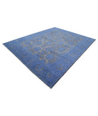 Onyx 8'8'' X 11'3'' Hand-Knotted Wool Rug 8'8'' x 11'3'' (260 X 338) / Blue / Blue