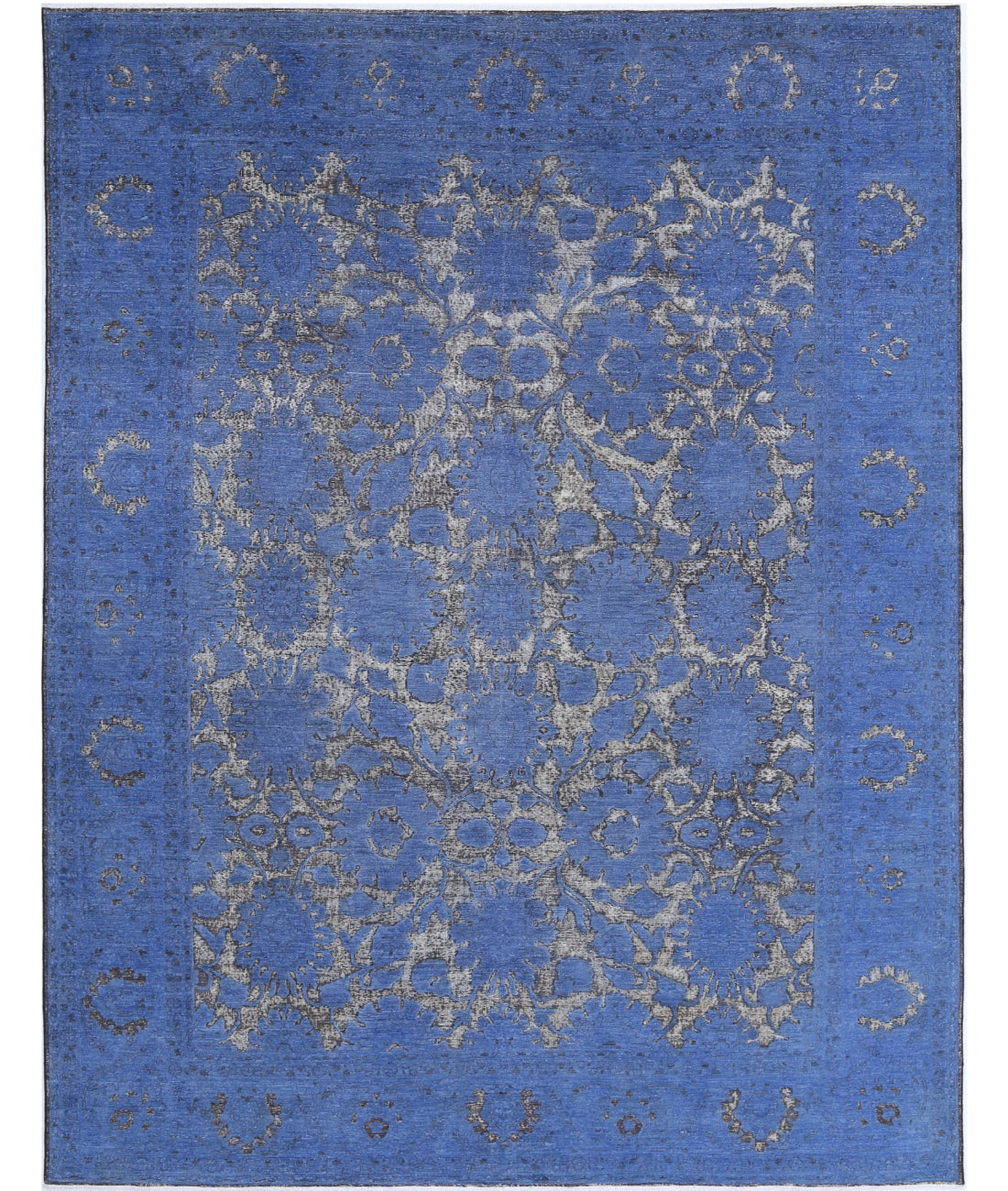 Onyx 8'8'' X 11'3'' Hand-Knotted Wool Rug 8'8'' x 11'3'' (260 X 338) / Blue / Blue