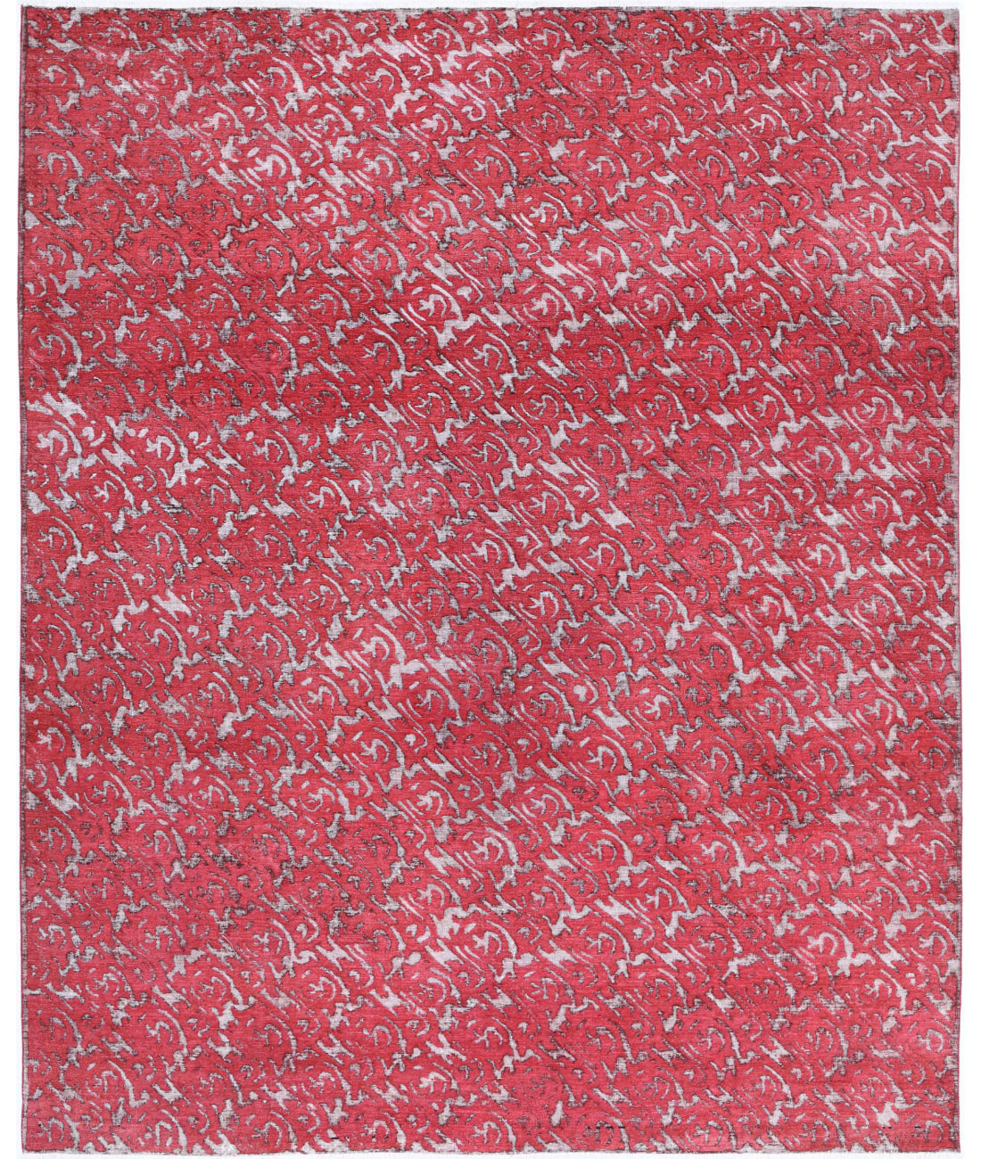 Onyx 7'9'' X 9'10'' Hand-Knotted Wool Rug 7'9'' x 9'10'' (233 X 295) / Red / Red