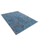 Onyx 6'0'' X 8'0'' Hand-Knotted Wool Rug 6'0'' x 8'0'' (180 X 240) / Blue / Charcoal