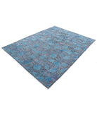 Onyx 6'0'' X 8'0'' Hand-Knotted Wool Rug 6'0'' x 8'0'' (180 X 240) / Blue / Charcoal