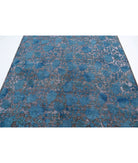 Onyx 6'0'' X 8'0'' Hand-Knotted Wool Rug 6'0'' x 8'0'' (180 X 240) / Blue / Charcoal