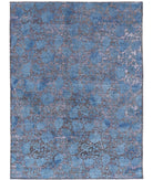 Onyx 6'0'' X 8'0'' Hand-Knotted Wool Rug 6'0'' x 8'0'' (180 X 240) / Blue / Charcoal