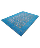 Onyx 6'10'' X 9'6'' Hand-Knotted Wool Rug 6'10'' x 9'6'' (205 X 285) / Teal / Teal